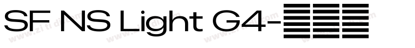 SF NS Light G4字体转换 SF NS Light G4字体转换